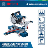 Bosch GCM 18V-254 D Bare tool Cordless Mitre Saw